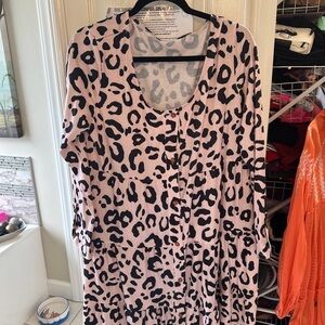Pink Leopard Print Dress - From local Boutique.